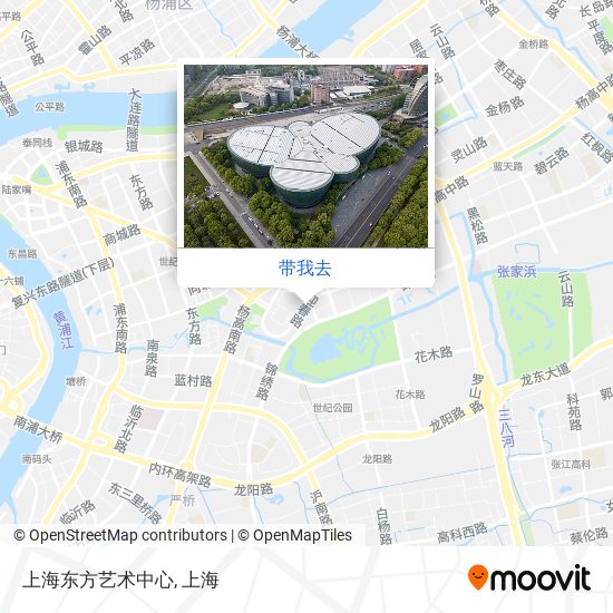 上海东方艺术中心地图