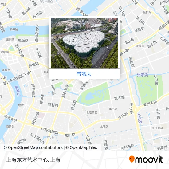 上海东方艺术中心地图