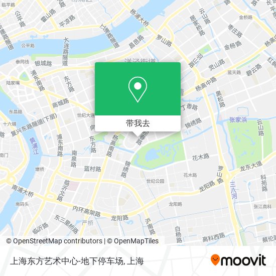 上海东方艺术中心-地下停车场地图