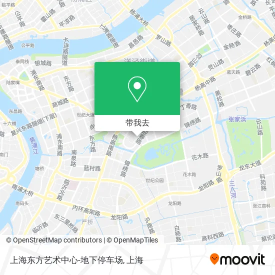上海东方艺术中心-地下停车场地图