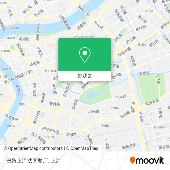 巴黎上海法国餐厅地图