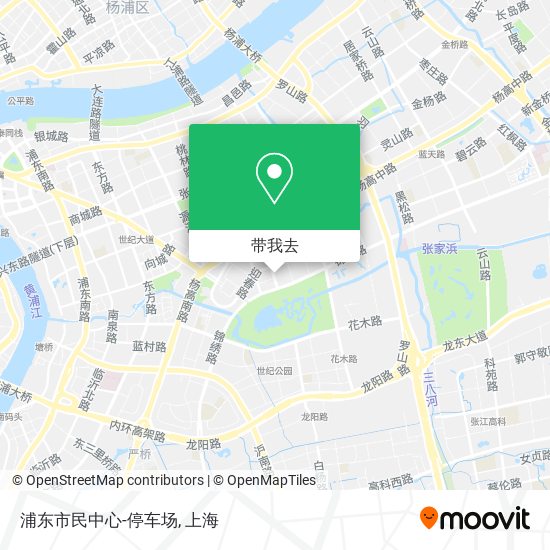 浦东市民中心-停车场地图