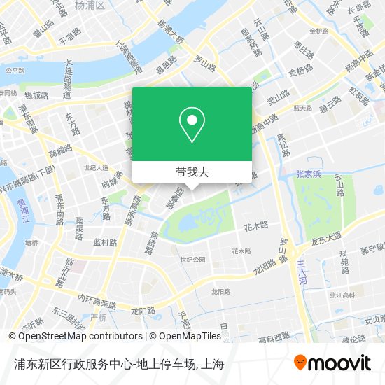 浦东新区行政服务中心-地上停车场地图