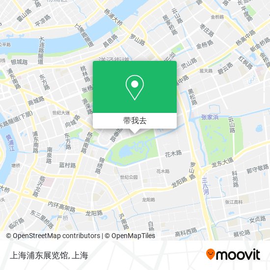 上海浦东展览馆地图