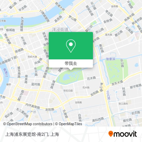 上海浦东展览馆-南2门地图