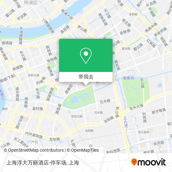 上海淳大万丽酒店-停车场地图
