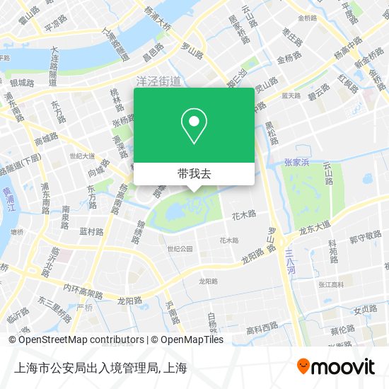 上海市公安局出入境管理局地图