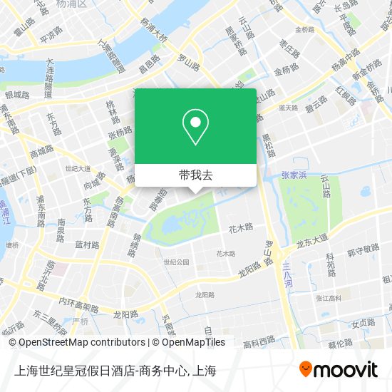 上海世纪皇冠假日酒店-商务中心地图