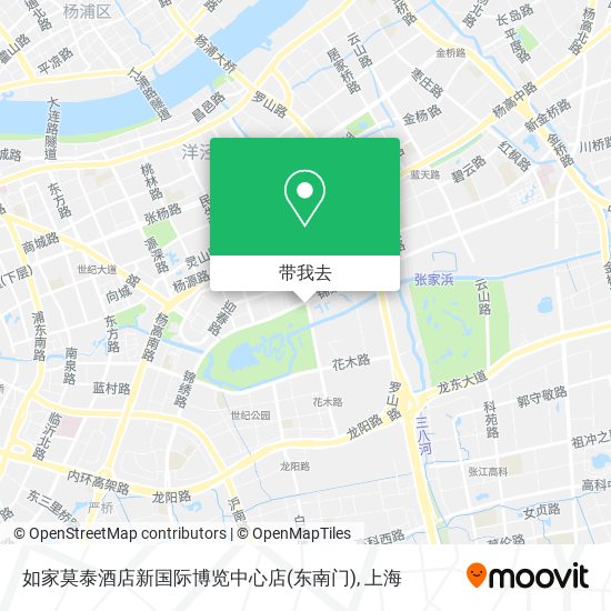 如家莫泰酒店新国际博览中心店(东南门)地图