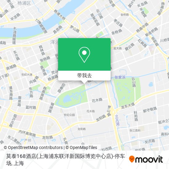 莫泰168酒店(上海浦东联洋新国际博览中心店)-停车场地图
