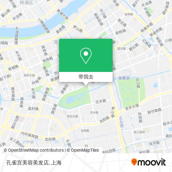 孔雀宫美容美发店地图