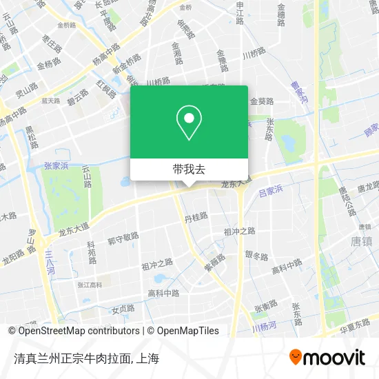 清真兰州正宗牛肉拉面地图