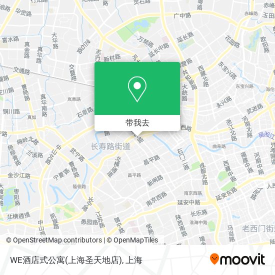 WE酒店式公寓(上海圣天地店)地图