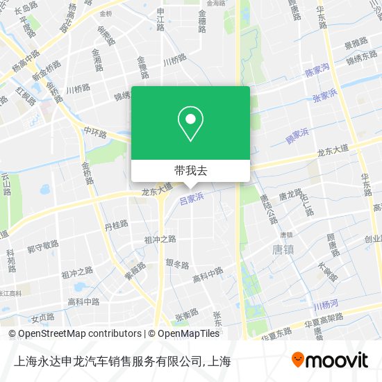 上海永达申龙汽车销售服务有限公司地图