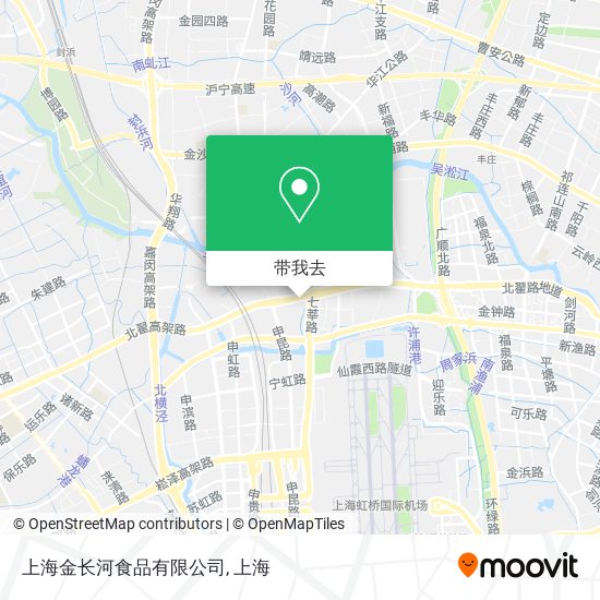 上海金长河食品有限公司地图