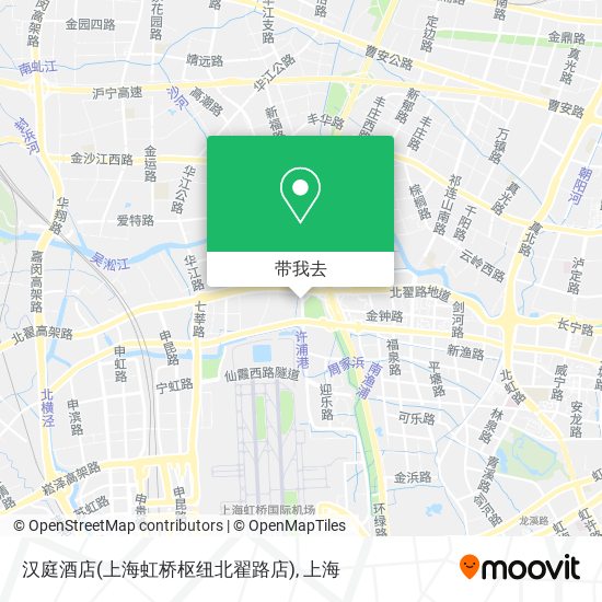 汉庭酒店(上海虹桥枢纽北翟路店)地图