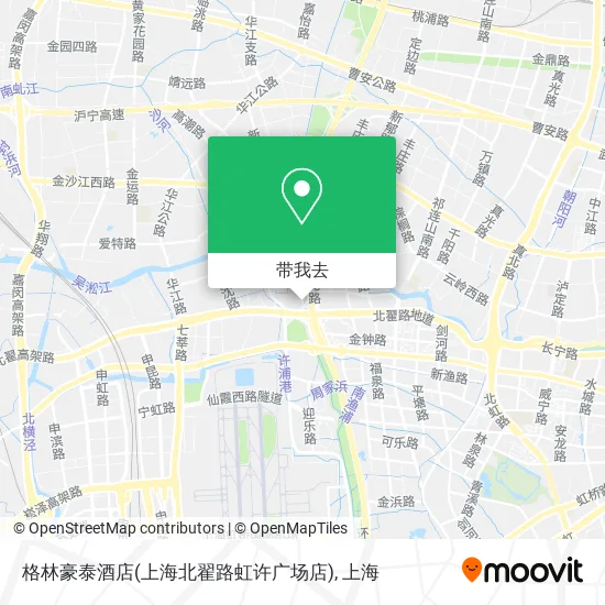 格林豪泰酒店(上海北翟路虹许广场店)地图
