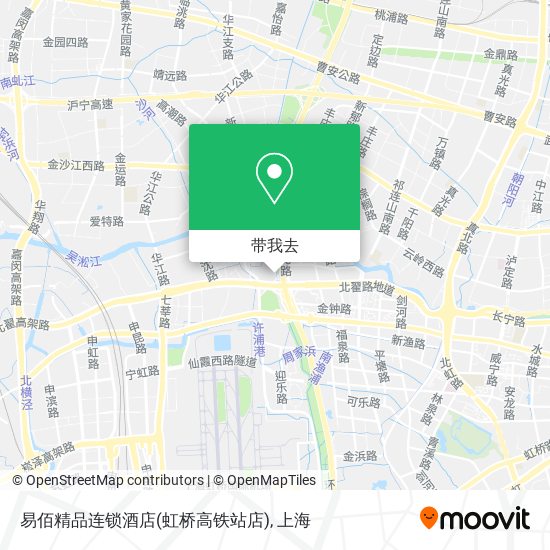易佰精品连锁酒店(虹桥高铁站店)地图