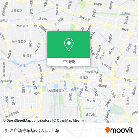 虹许广场停车场-出入口地图