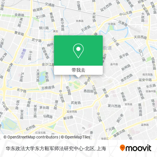 华东政法大学东方毅军师法研究中心-北区地图