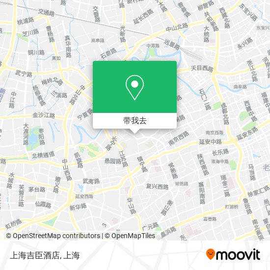 上海吉臣酒店地图