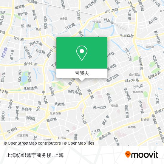 上海纺织鑫宁商务楼地图