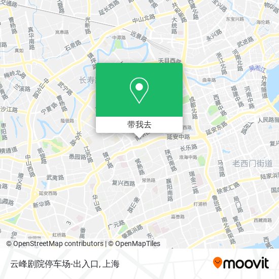 云峰剧院停车场-出入口地图