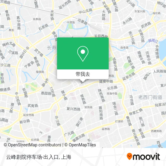 云峰剧院停车场-出入口地图