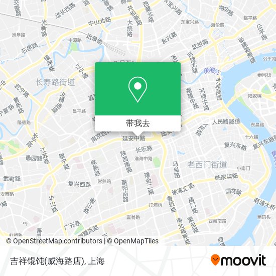 吉祥馄饨(威海路店)地图