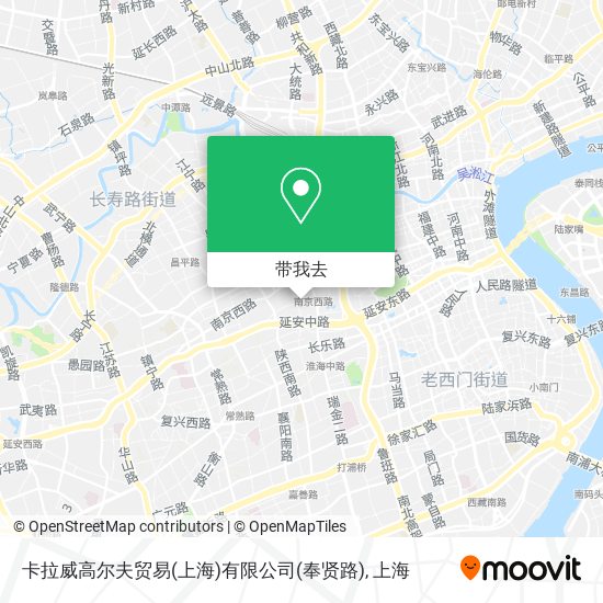 卡拉威高尔夫贸易(上海)有限公司(奉贤路)地图