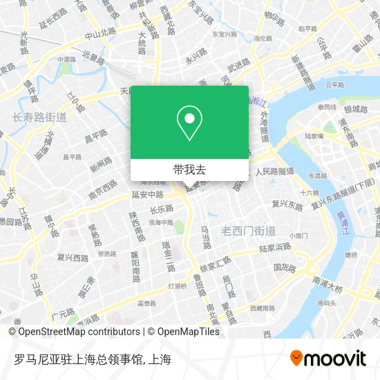 罗马尼亚驻上海总领事馆地图