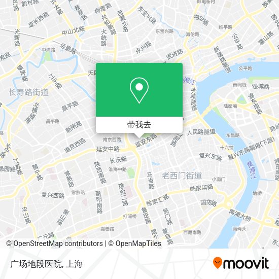 广场地段医院地图