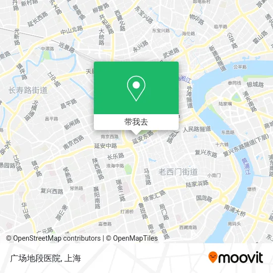 广场地段医院地图