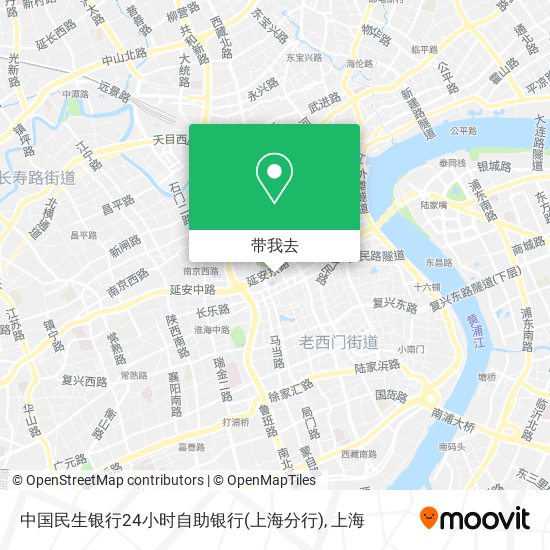 中国民生银行24小时自助银行(上海分行)地图
