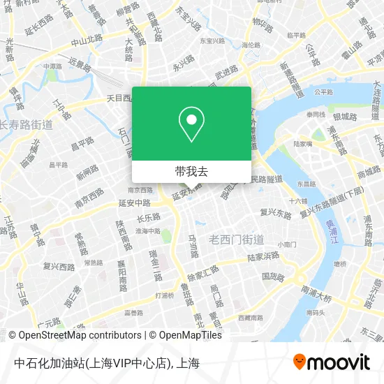 中石化加油站(上海VIP中心店)地图