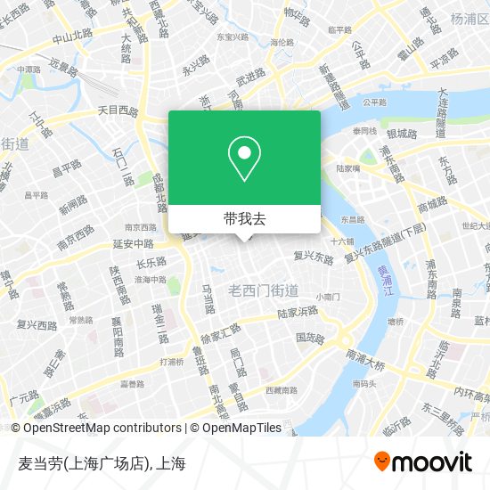 麦当劳(上海广场店)地图