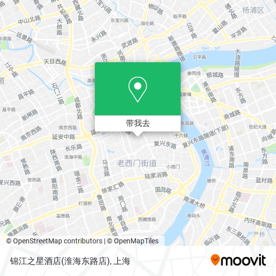 锦江之星酒店(淮海东路店)地图
