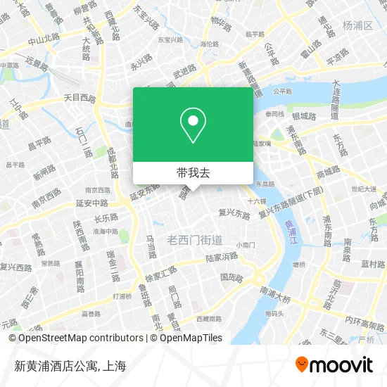 新黄浦酒店公寓地图