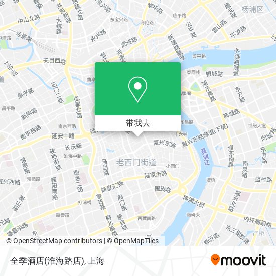全季酒店(淮海路店)地图