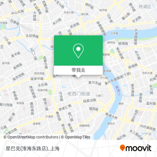 星巴克(淮海东路店)地图