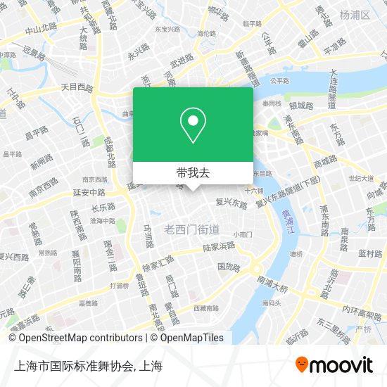 上海市国际标准舞协会地图