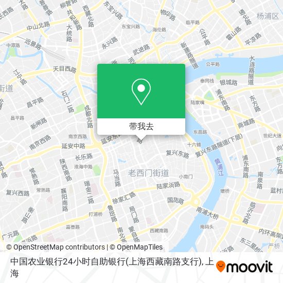 中国农业银行24小时自助银行(上海西藏南路支行)地图