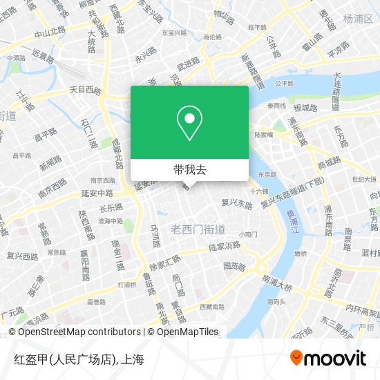 红盔甲(人民广场店)地图