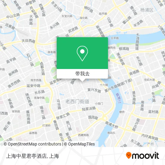 上海中星君亭酒店地图
