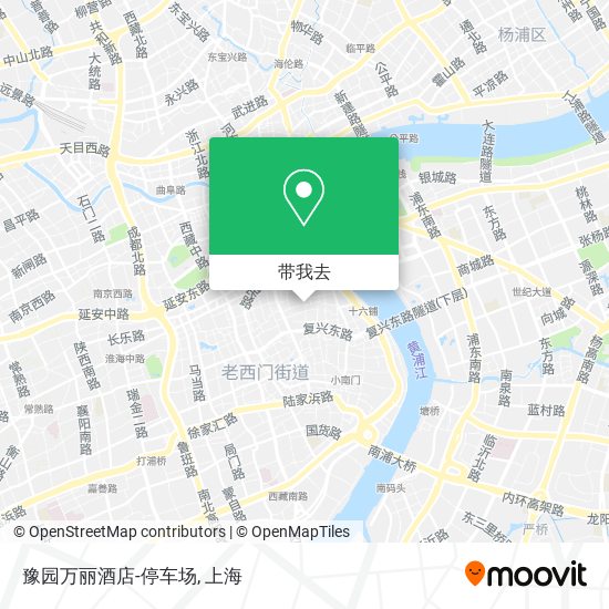 豫园万丽酒店-停车场地图