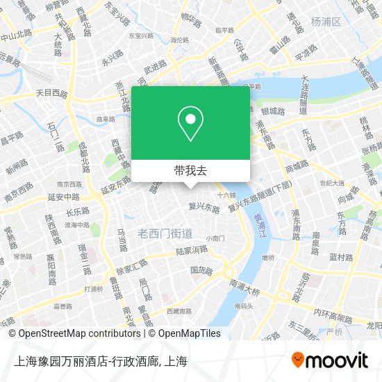 上海豫园万丽酒店-行政酒廊地图