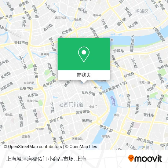 上海城隍庙福佑门小商品市场地图
