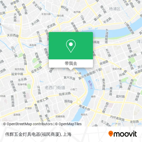 伟辉五金灯具电器(福民商厦)地图