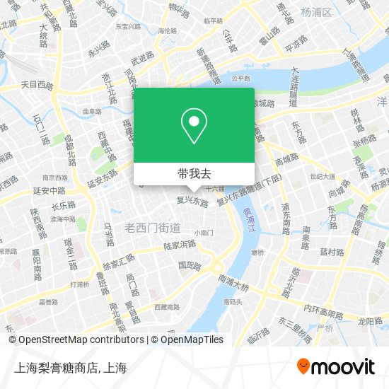 上海梨膏糖商店地图