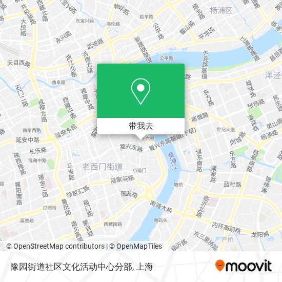 豫园街道社区文化活动中心分部地图